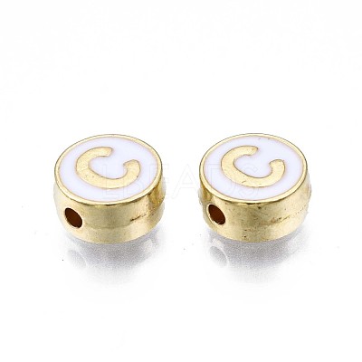 Alloy Enamel Beads ENAM-N052-006-01C-RS-1