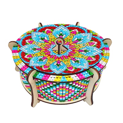 DIY Diamond Painting Wooden Storage Box Kits PW-WGD738E-01-1