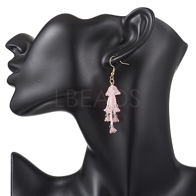Glass Seed & Glass Beaded Dangle Earrings EJEW-MZ00687-03-1