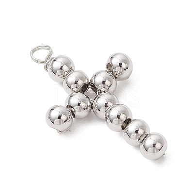 Brass Beaded Pendants PALLOY-JF04054-02-1