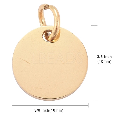 Ion Plating(IP) 304 Stainless Steel Pendants STAS-I311-32C-G-1