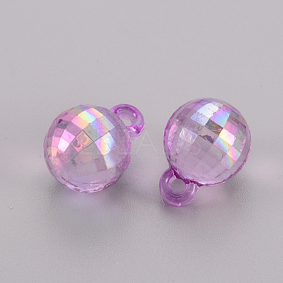 Transparent Acrylic Beads TACR-S154-44C-1