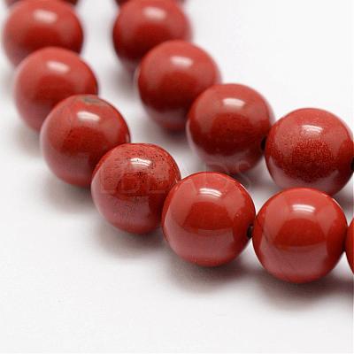 Natural Red Jasper Beads Strands G-E375-8mm-02-1