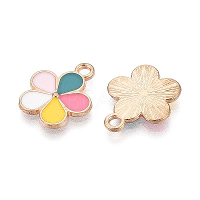 Alloy & Enamel Pendants ENAM-T021-45G-1