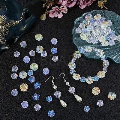 150Pcs 5 Styles Electroplate Glass Beads GLAA-PA0001-52-1
