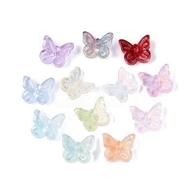 Electroplate Transparent Glass Beads EGLA-N057-03-1
