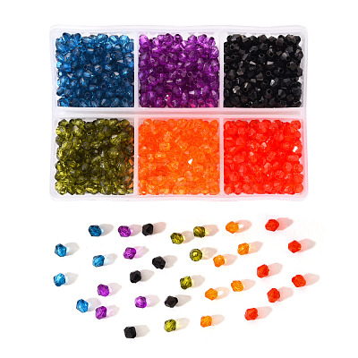 Transparent Acrylic Beads TACR-YW0001-4MM-04-1