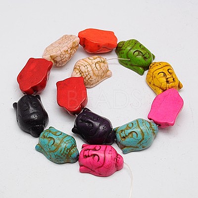 Synthetic Turquoise Beads Strands TURQ-G119-20x29mm-M-1