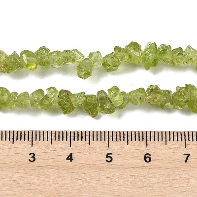 Natural Peridot Beads Strands G-P332-48-01-1