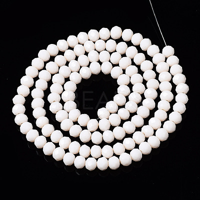 Opaque Solid Color Glass Beads Strands X1-EGLA-A034-P4mm-D17-1