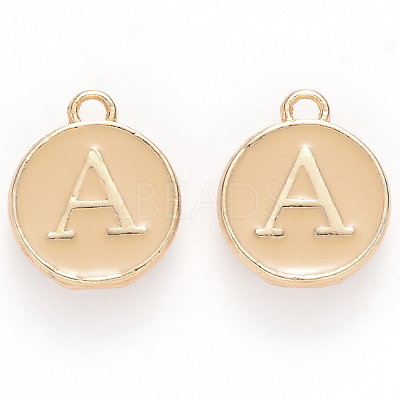 Golden Plated Alloy Enamel Charms X-ENAM-S118-06A-1