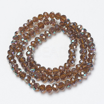 Electroplate Glass Beads Strands EGLA-A034-T4mm-J17-1