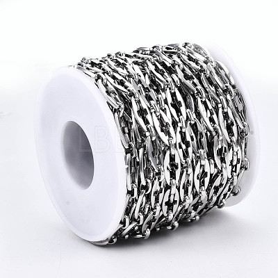 Tarnish Resistant 304 Stainless Steel Link Chains CHS-T003-16P-NF-1