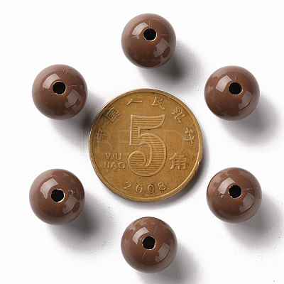 Opaque Acrylic Beads X-MACR-S370-C10mm-A17-1