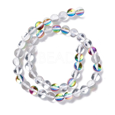 Synthetic Moonstone Beads Strands G-E573-02B-21-1
