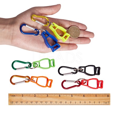 6Pcs 6 Colors Plastic Glove Grabber Clip FIND-SZ0001-30-1