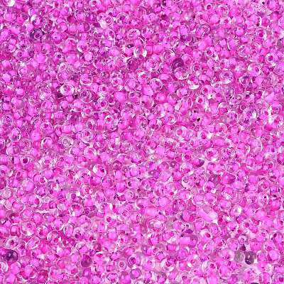 8/0 Inside Colours Transparent Glass Seed Beads SEED-T007-06J-1