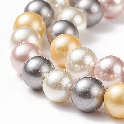 Shell Pearl Bead Strands LS-BSHE-L017-17-1