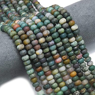 Natural Indian Agate Beads Strands G-P575-A08-8x5mm-1