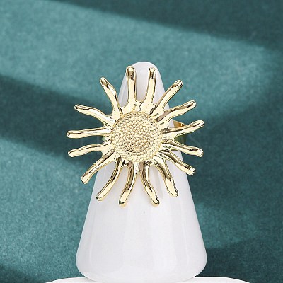 Brass Cuff Open Rings RJEW-Z129-02G-02-1