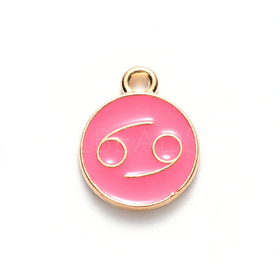 Alloy Enamel Pendants X-ENAM-S124-01A-03D-1