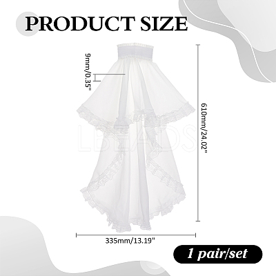 1 Pair Polyester Sleeve for Women AJEW-ME0003-39B-1