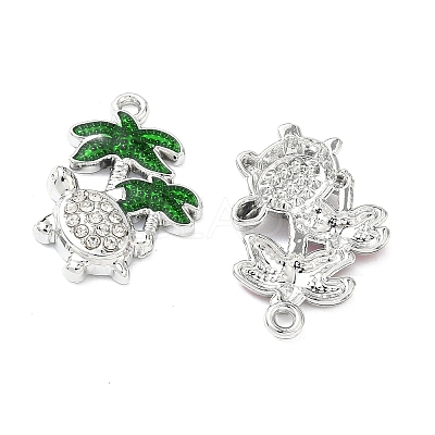 Alloy Rhinestone Pendants FIND-C087-12P-1