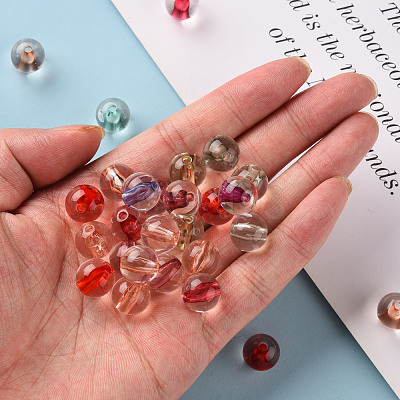 Transparent Acrylic Beads TACR-S154-01A-1