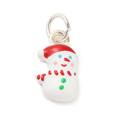 Christmas Themes Alloy Enamel Pendants FIND-I063-01F-1