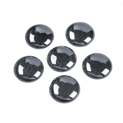 Synthetic Non-magnetic Hematite Cabochons G-H1596-FR-25mm-31-1