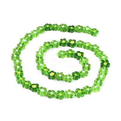 Handmade Millefiori Glass Bead Strands X-LAMP-J035-8mm-04-1