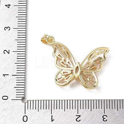 Brass Micro Pave Cubic Zirconia Pendants KK-A299-21G-02-1