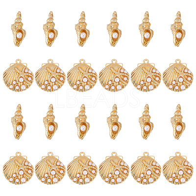 28Pcs 2 Styles Zinc Alloy Pendants FIND-WR0012-75-1
