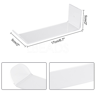 Acrylic Wall Mounted Headband Storage Rack AJEW-WH0534-02-1