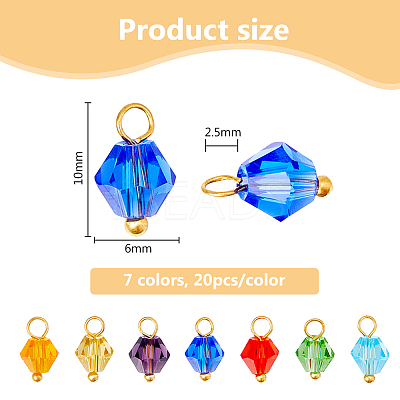 20 Sets Imitation Austrian Crystal Glass Pendants FIND-DC0006-99-1