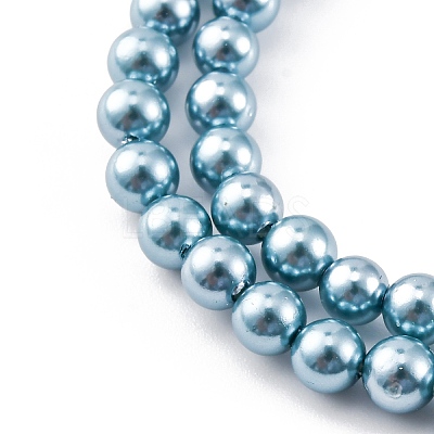 Shell Pearl Beads Strands BSHE-K015-4mm-02-1