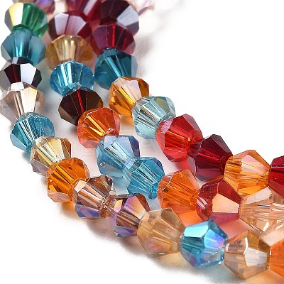 Transparent Electroplate Glass Beads Strands EGLA-A039-T2mm-B29-1