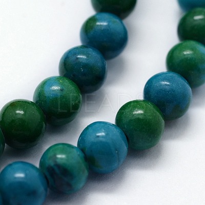 Synthetic Chrysocolla Beads Strands X-G-I199-34-6mm-1