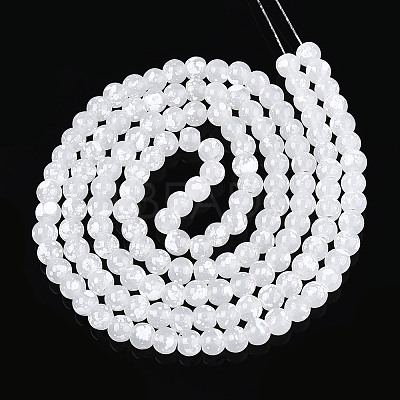 Baking Paint Glass Beads Strands DGLA-N015-6mm-01-1