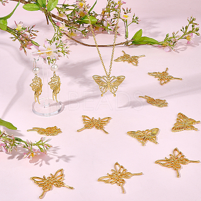20Pcs 3 Styles Zinc Alloy Open Back Bezel Pendants FIND-SP0005-70-1
