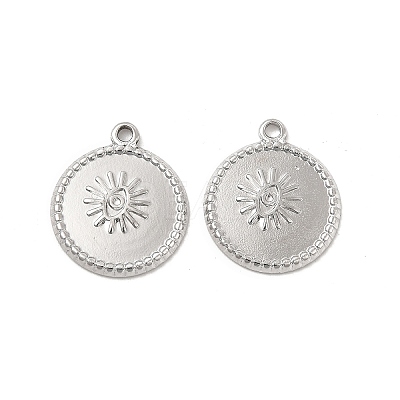 Tarnish Resistant 304 Stainless Steel Pendants Rhinestone Settings STAS-B032-09P-1
