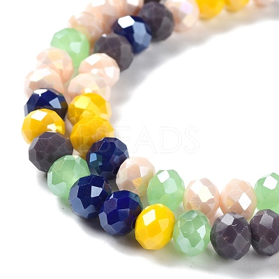 Glass Beads Strands EGLA-A034-M8mm-31-1