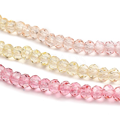 Transparent Painted Glass Beads Strands DGLA-A034-T1mm-A09-1