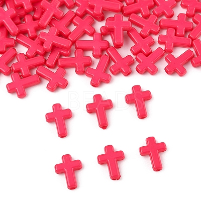 200Pcs Opaque Acrylic Beads SACR-FS0001-39E-1