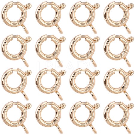 20Pcs Brass Spring Ring Clasps KK-BBC0027-68B-G-1