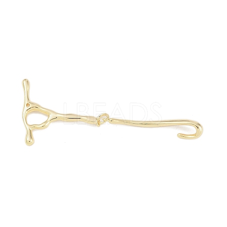 Brass Toggle Clasps KK-U020-05G-1