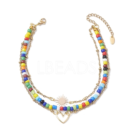 Glass Seed Beads Bracelets AJEW-AN00591-1
