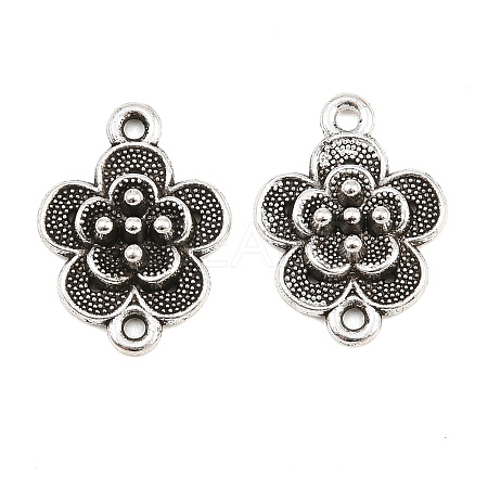 Tibetan Style Alloy Connector Charms AL-CBA8479-09AS-1