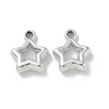 Plating Acrylic Pendants PACR-Q008-14S-1