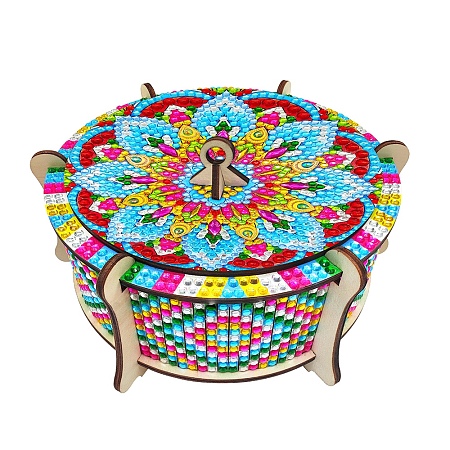 DIY Diamond Painting Wooden Storage Box Kits PW-WGD738E-01-1